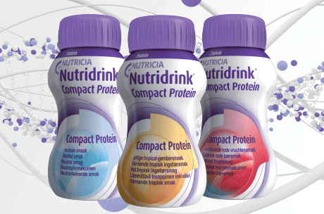 Nutridrink Compact Protein viilentävä marjanmakuinen, neutraalin makuinen ja lämmittävä trooppinen inkivääri