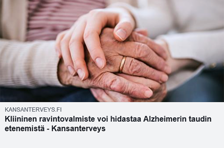 Alzheimerin taudin etenemistä voidaan hidastaa oikeilla hoidoilla