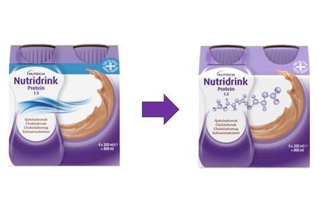 Nutridrink Protein 1.5 ulkoasu päivittyy